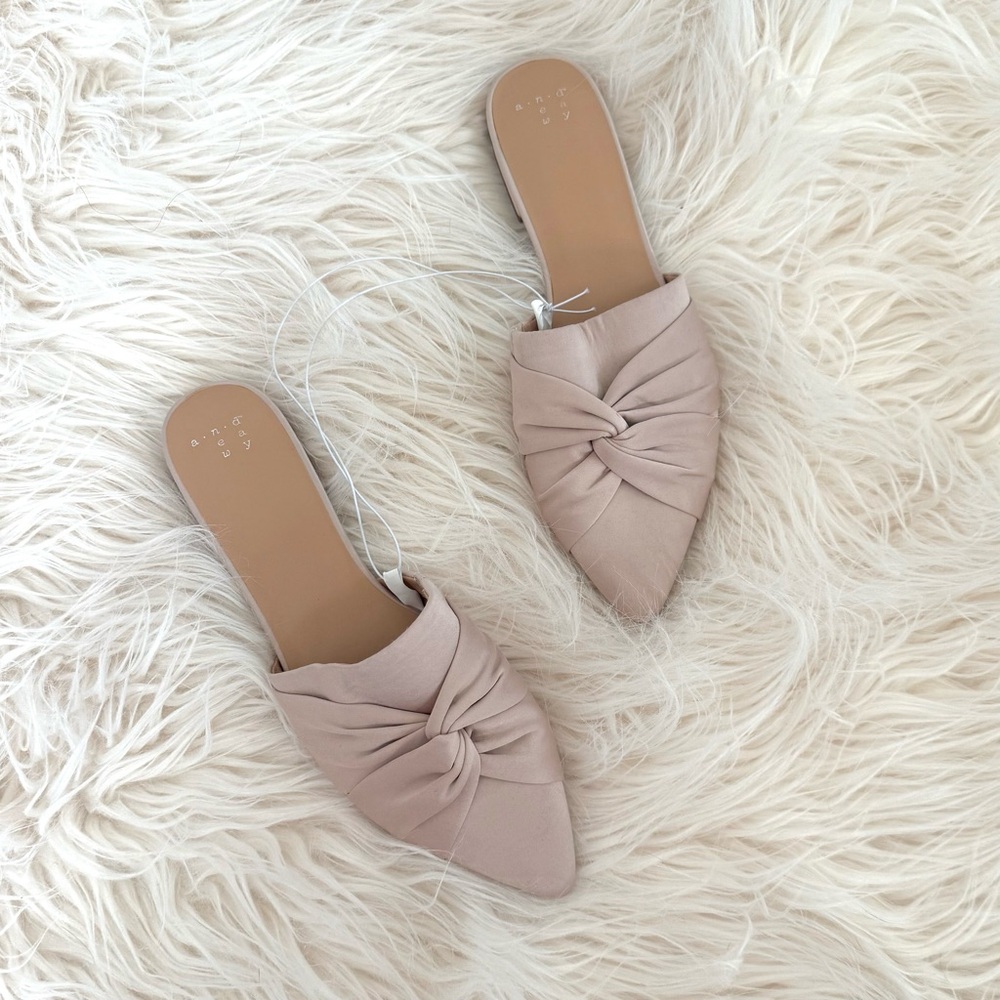 Satin Knotted Mules
